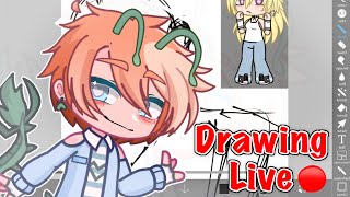 Drawing live Gacha life 2 [upl. by Elcarim]