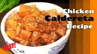 How to Cook Chicken Caldereta  Easy Recipe [upl. by Alleda]