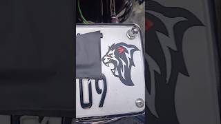 Loin sticker for number plate shorts hafiz art waseem ali motorcycle sticker stickering tiger s [upl. by Avirt]