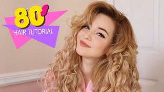 Easy 80s Bombshell Hair Tutorial [upl. by Rancell757]