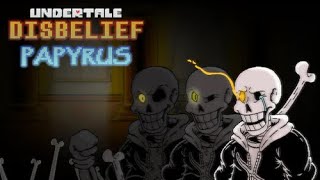 Undertale Disbelief Papyrus Full Battle Undertale Fangame [upl. by Daune]