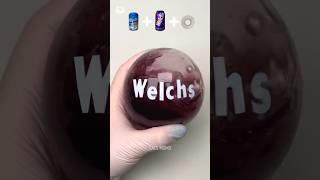 Welchs Mentos 🍇🫧 Silicone Balloon Squishy Experiment DIY  웰치스 테이프풍선 🍇🫧 만들기 실험   shorts [upl. by Roshan]