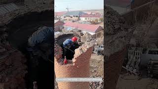 Demolish the brick  structured chimney [upl. by Monica]