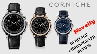 CORNICHE HERITAGE CHRONOGRAPH MENS WATCH REVIEW 2019 [upl. by Siulesoj283]