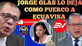 JORGE GLAS LOS DEJA COMO PUERCO A LOS DE ECUAVISA Y SU CAMPAÑA DE DESINFORMACION NOTICIAS RFE TV [upl. by Herzen]