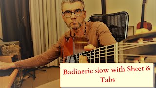 Badinerie slow with sheet amp tabs [upl. by Caton]