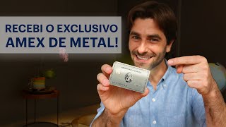 Recebi o meu AMERICAN EXPRESS THE PLATINUM CARD DE METAL  Unboxing [upl. by Claud]