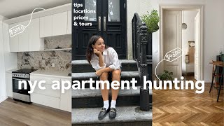 NYC APARTMENT HUNTING  10 apt tours w prices amp tips [upl. by Asuncion]