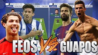 EQUIPO DE FEOS VS EQUIPO DE GUAPOS  Experimentos Fifa 19 [upl. by Nol]