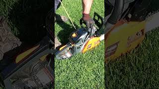 Jak odpalić piłę spalinową Stihl Makita Parkside Husqvarna [upl. by Shaylynn]