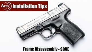 How To Disassemble The SDVE Frame [upl. by Chaffin]