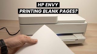 How to Fix HP Envy Printer Printing Blank Pages [upl. by Essiralc631]