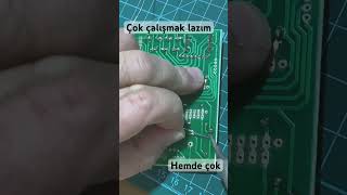 Lehim yapmak eğitim lehim soldering ironing arduino [upl. by Clevey]