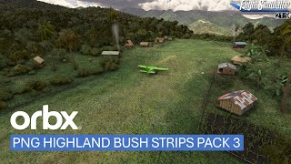 orbx  PNG Highland Bush Strips Pack 3  vorgestellt  MSFS 2020 [upl. by Tarrsus]