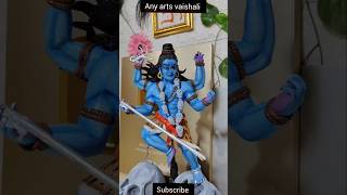 Kaal bhairav making and colour video  kaal bhairav banane ka asan tarika shotsclayartclay [upl. by Rennoc]