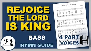 Rejoice the Lord is King Bass C Major [upl. by Ahsercel]