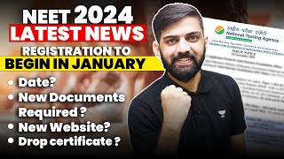 NEET 2024 Application Form  List of New Documents Required For NEET 2024  NEET 2024 latest News [upl. by Milan]