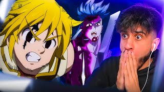 DEMON MELIODAS IS CRAZY  SEVEN DEADLY SINS PRISONERS OF THE SKY REACTION [upl. by Grider]