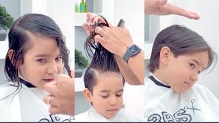 Corte de pelo clásico a tijera para niños TUTORIAL hairstyle cortedepelo bebe [upl. by Acira]