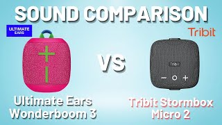 Tribit Stormbox Micro 2 vs Ultimate Ears Wonderboom 3 Sound Comparison [upl. by Bosson]