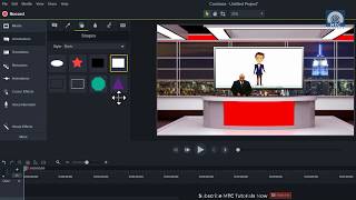 Creating Studio Desk In Camtasia  Working On Green Screen [upl. by Ytissac]