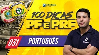 100 Dicas PF e PRF  Português  Dica 31 [upl. by Oys]