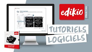 Edikio Price Tag Logiciel  Éditer un modèle détiquette [upl. by Alleb]