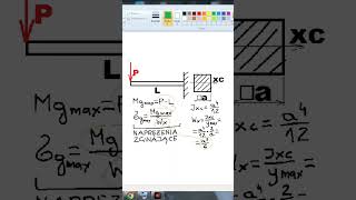 Naprężenia zginające  wytrzymałość materiałów  SHORTS [upl. by Ahsim]