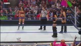 AJ VS Nikki Bella  SmackDown 16032012 [upl. by Ahsirk]