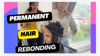 Permanent hair straightening  rebonding  belisma products  hair straight BELLOSE PRODUCTS [upl. by Einohpets]