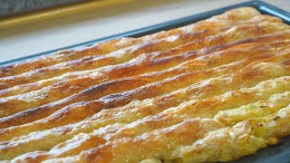 How to make Krompiruša Bosnian pita filled with potatoes 🇧🇦🥔✔️😍 Krompiruša ili pita sa krompirom [upl. by Spanos44]