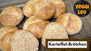 Vollwertige softe Kartoffelbrötchen  so lecker [upl. by Groveman]