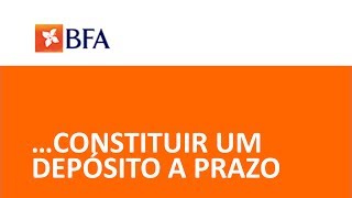 BFA Net  Constituir um depósito a prazo [upl. by Amerigo]