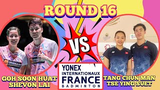 R16🇲🇾GOH SOON HUATSHEVON LAI 🆚️ 🇭🇰TANG CHUN MANTSE YING SUET🔥‼️frenchopen2023 [upl. by Antoine963]