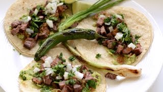 Carne Asada Tacos Recipe  English Subtitles [upl. by Zawde]