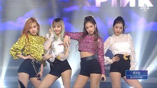 BLACKPINK​  휘파람WHISTLE 0821 SBS Inkigayo [upl. by Ede]