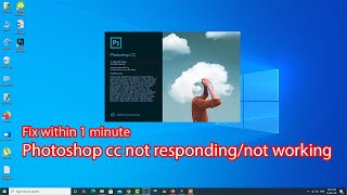 Fix adobe photoshop not responding windows 10 [upl. by Ynohtnacram80]