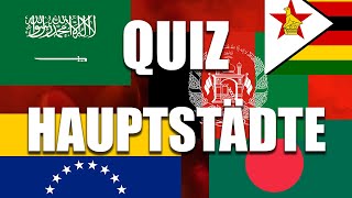 Hauptstädte Quiz  Schwierigkeit schwer [upl. by Epilef]