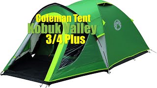 🏕️Coleman Tent Kobuk Valley 34 Plus  34 man tent BlackOut Bedroom Technology UK [upl. by Nnil927]