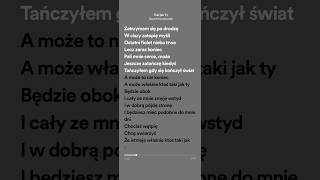 Dawid Kwiatkowski Taki jak Ty  Lyrics [upl. by Siuoleoj]