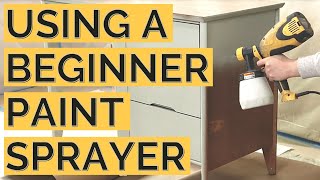 Using a Wagner Paint Sprayer  Wagner Double Duty  How to Clean Thin Chalk Paint Spray Topcoat [upl. by Dronski]