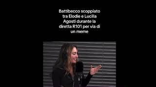 battibecco tra Elodie e la conduttrice di R101 [upl. by Kirrad]