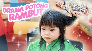 DRAMA YUKACHAN POTONG RAMBUT DI SALON  vlog [upl. by Alehs]