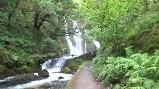 The beautiful secret waterfall Rhaeadr Afon Arddu in Llanberis Gwynedd CymruWales 29824 [upl. by Alhsa]