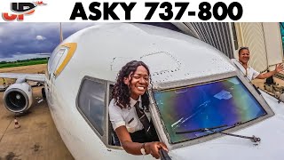 ASKY Cockpit Boeing 737 to Accra🇬🇭 Dakar🇸🇳 Lomé🇹🇬 Monrovia🇱🇷 Praia🇨🇻 [upl. by Ifen]