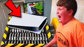 kid shredded ps5 after losing fortnite BIG MISTAKE [upl. by Meade302]