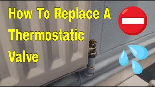 How To Change A TRV Radiator Valve In Two Minutes Without Draining Down The Heating [upl. by Jehovah]