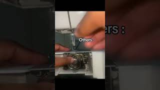 Correct way of inserting a bobbin into a bobbin case empisal 120A sewing machine sewingprojects [upl. by Ledba]