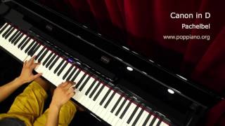 琴譜♫ Canon in D  Pachelbel piano 香港流行鋼琴協會 pianohkcom 即興彈奏 [upl. by Gaidano]