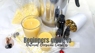 Beginners guide to Beeswax candle making candlemaking [upl. by Aneek35]